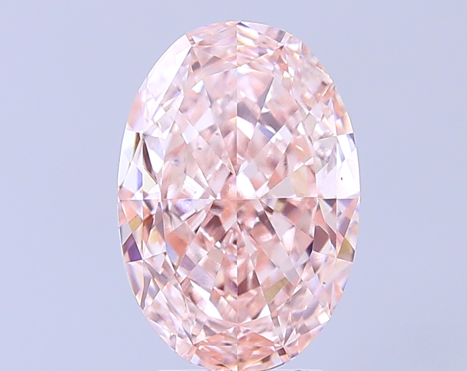 5.01 ct Oval Fancy Intense Pink Lab-Grown Diamond