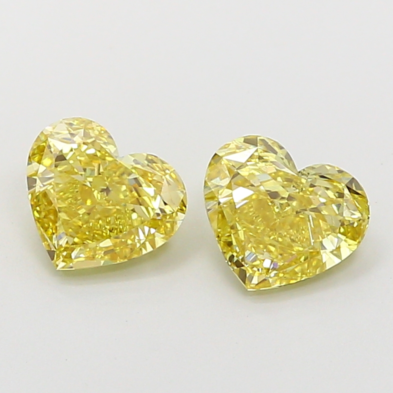 0.90 ct Heart Fancy Intense Yellow Lab-Grown Diamond