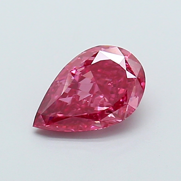 0.97 ct Pear Fancy Vivid Pink Lab-Grown Diamond