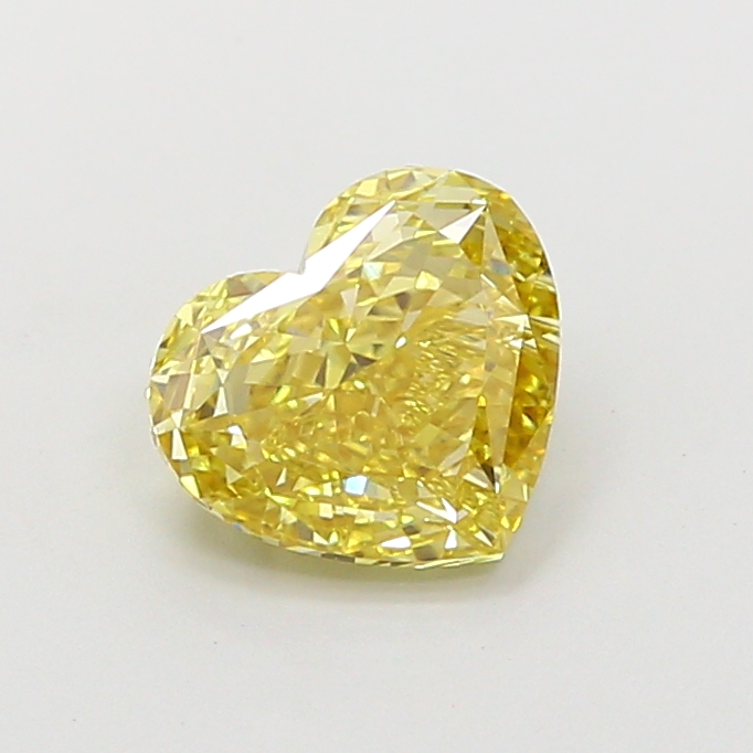1.54 ct Heart Fancy Intense Yellow Lab-Grown Diamond