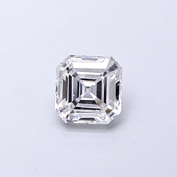 Actual 0.27 carat D Asscher lab-grown diamond
