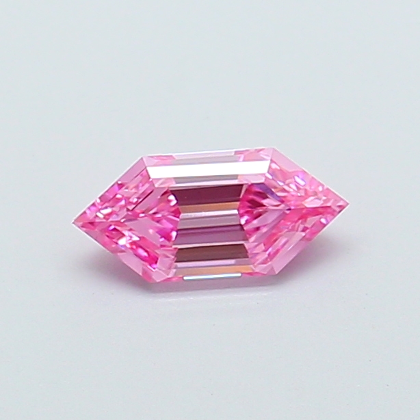 0.54 ct Hexagonal Fancy Vivid Pink Lab-Grown Diamond