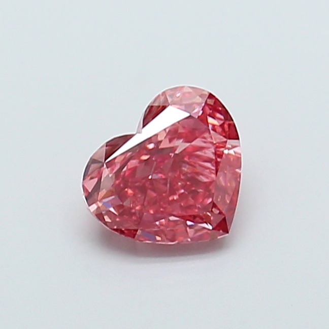 1.02 ct Heart, Fancy Vivid Brown Pink SI1 IGI CVD