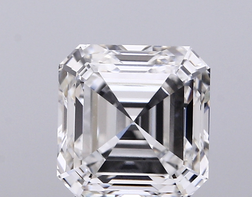 3.04 ct F VVS2 Asscher lab-grown diamond