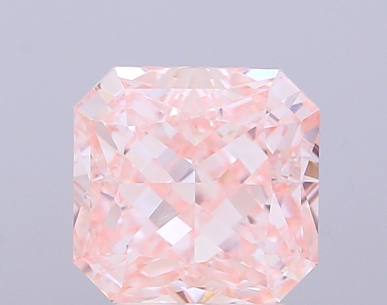 3.03 ct Radiant, Fancy Intense Pink VVS2 IGI CVD