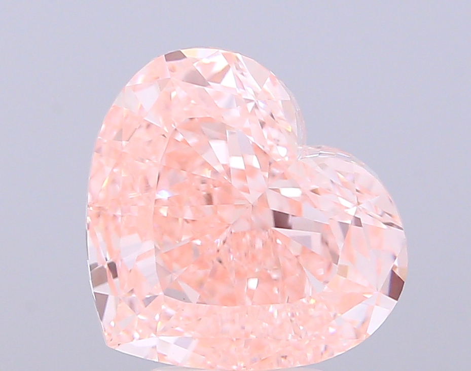 5.03 ct Heart, Fancy Intense Pink VS1 IGI CVD