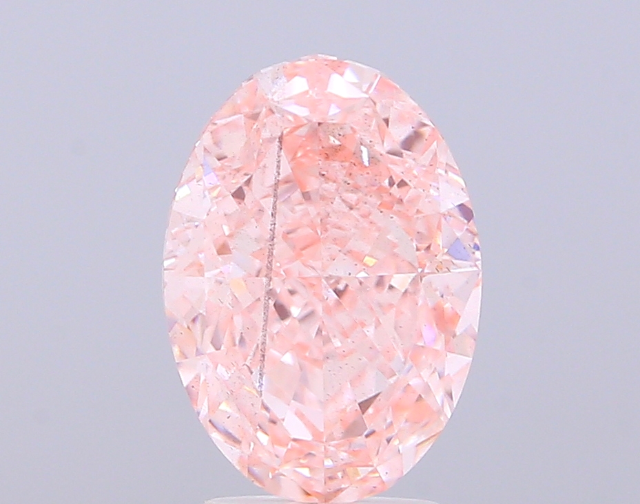 3.08 ct Oval, Fancy Vivid Pink SI1 IGI CVD