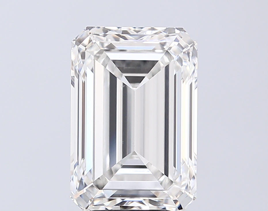 5.01 ct F VVS2 Emerald Cut lab-grown diamond