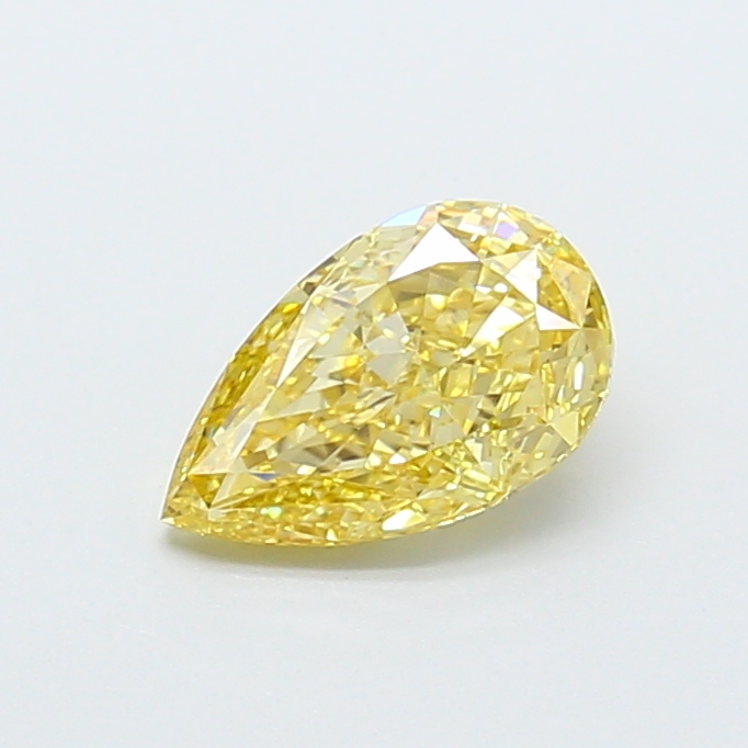 1.04 ct Pear Fancy Intense Yellow Lab-Grown Diamond