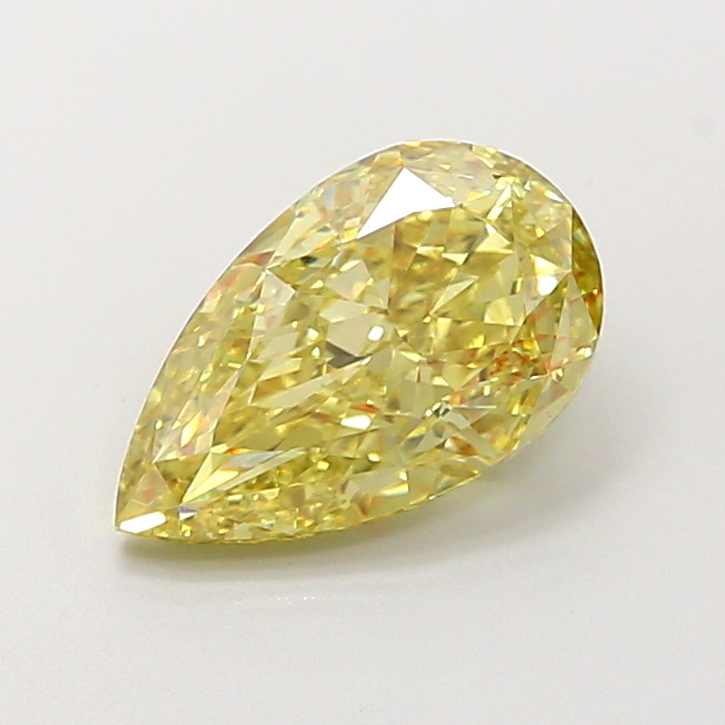 2.00 ct Pear Fancy Intense Yellow Lab-Grown Diamond