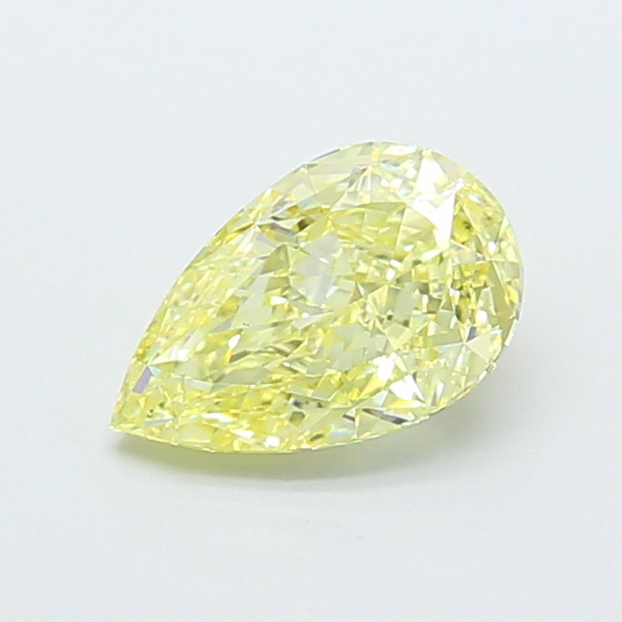 1.51 ct Pear Fancy Light Yellow Lab-Grown Diamond