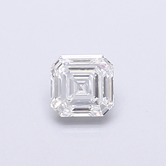 Actual 0.33 carat D Asscher lab-grown diamond