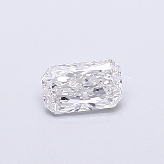 Actual 0.28 carat D Radiant lab-grown diamond