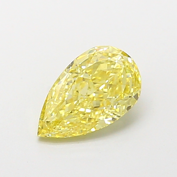 1.03 ct Pear Fancy Intense Yellow Lab-Grown Diamond