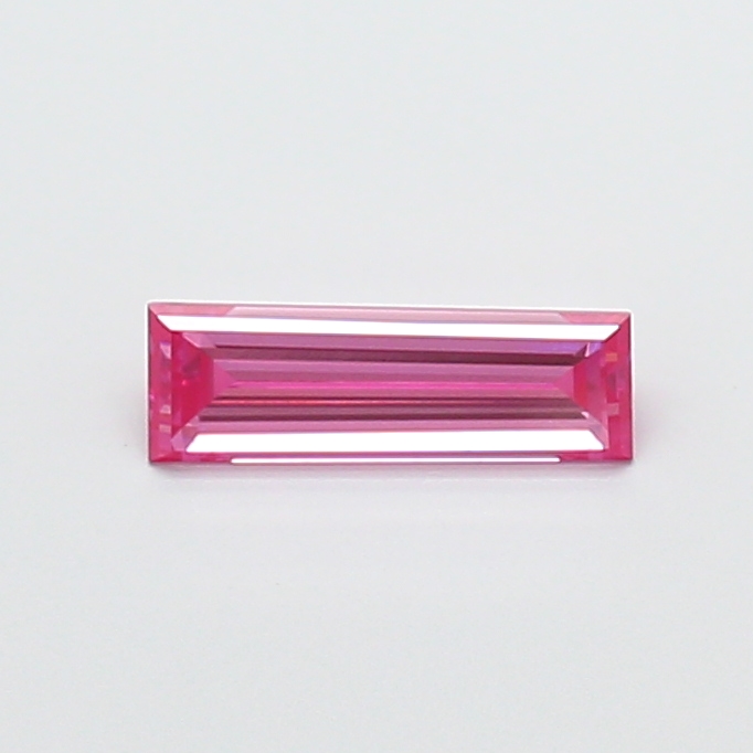 0.40 ct Baguette Fancy Vivid Pink Lab-Grown Diamond