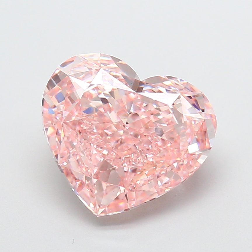 5.02 ct Heart, Fancy Vivid Pink VS2 IGI CVD