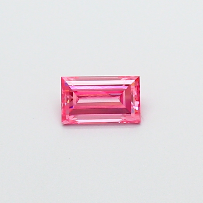 0.29 ct Baguette Fancy Vivid Pink Lab-Grown Diamond