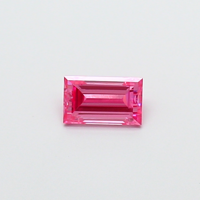 0.34 ct Baguette Fancy Vivid Pink Lab-Grown Diamond