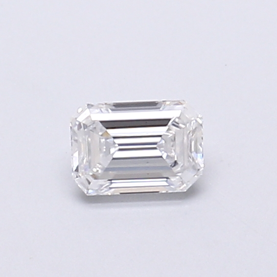 Actual 0.27 carat D Emerald lab-grown diamond