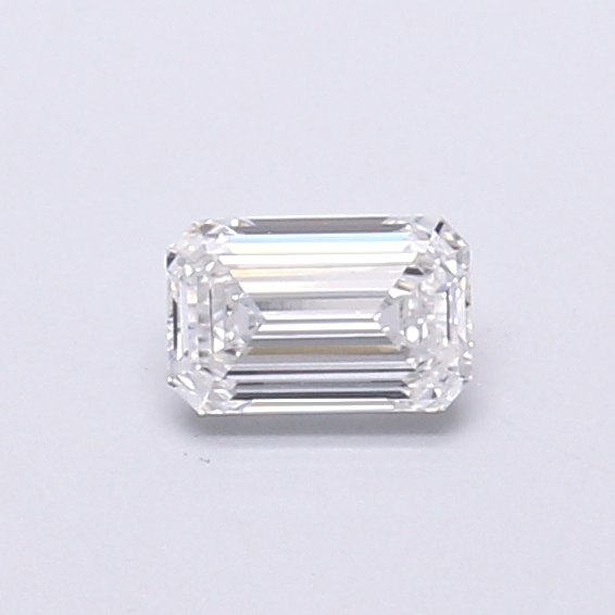 Actual 0.27 carat D Emerald lab-grown diamond