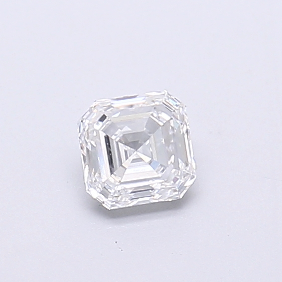 Actual 0.29 carat D Asscher lab-grown diamond