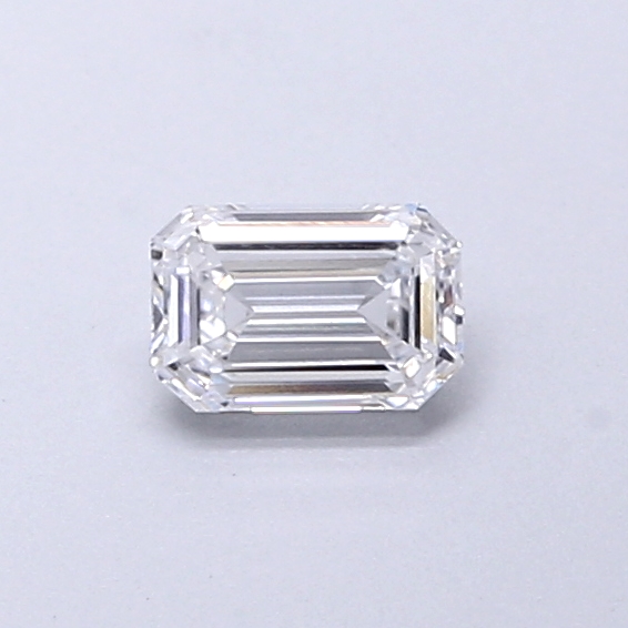 Actual 0.28 carat D Emerald lab-grown diamond