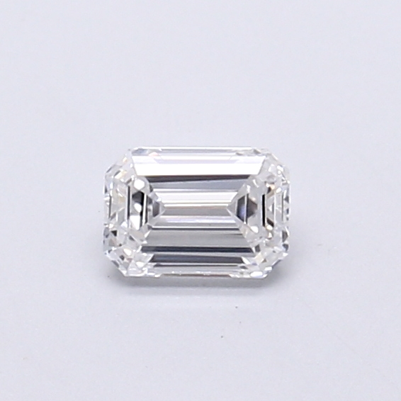 Actual 0.28 carat D Emerald lab-grown diamond