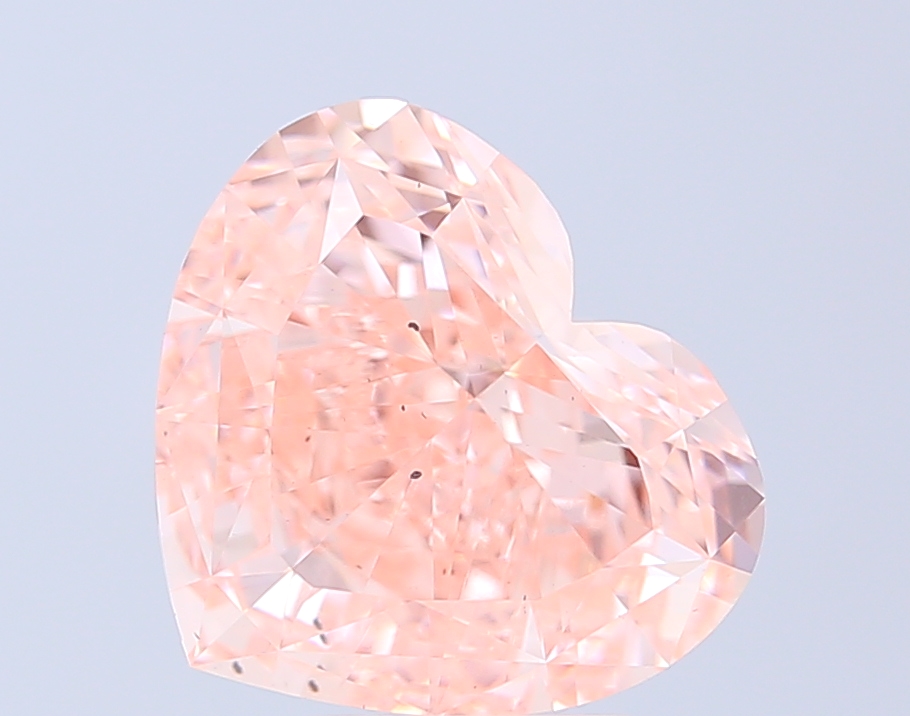 5.02 ct Heart, Fancy Intense Pink SI1 IGI CVD