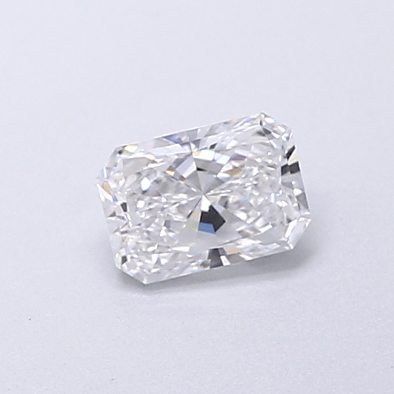 Actual 0.31 carat D Radiant lab-grown diamond