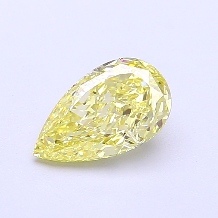 1.02 ct Pear Fancy Intense Yellow Lab-Grown Diamond