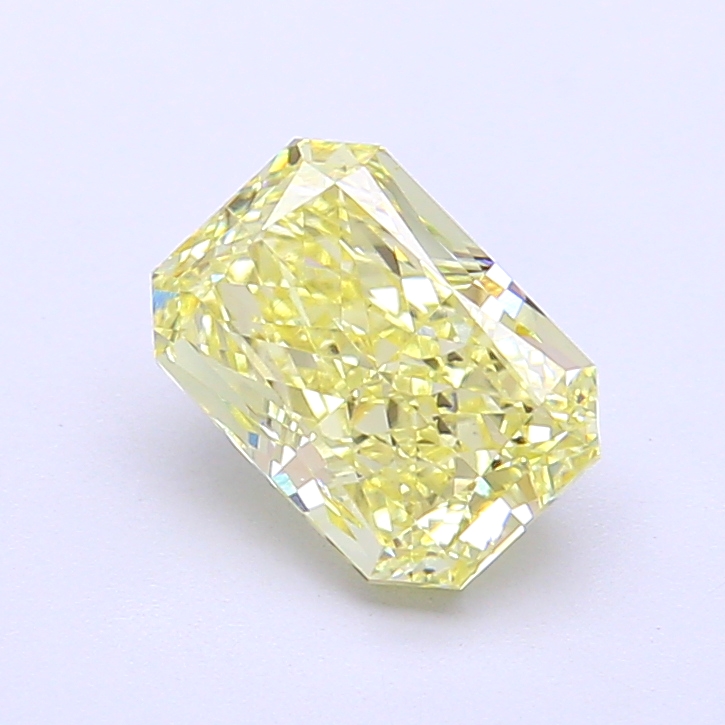 0.44 ct Radiant Fancy Vivid Yellow Lab-Grown Diamond