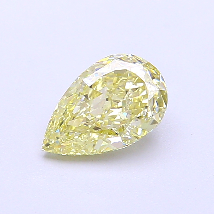 1.01 ct Pear Fancy Light Yellow Lab-Grown Diamond