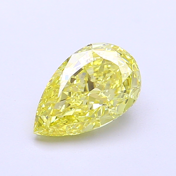 1.32 ct Pear Fancy Intense Yellow Lab-Grown Diamond