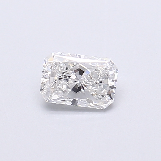 Actual 0.33 carat E Radiant lab-grown diamond