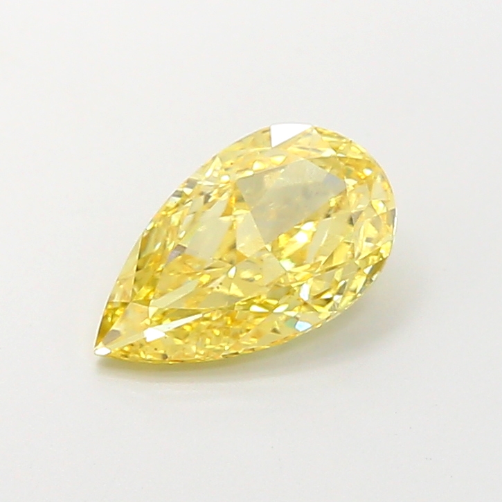 2.01 ct Pear Fancy Intense Yellow Lab-Grown Diamond