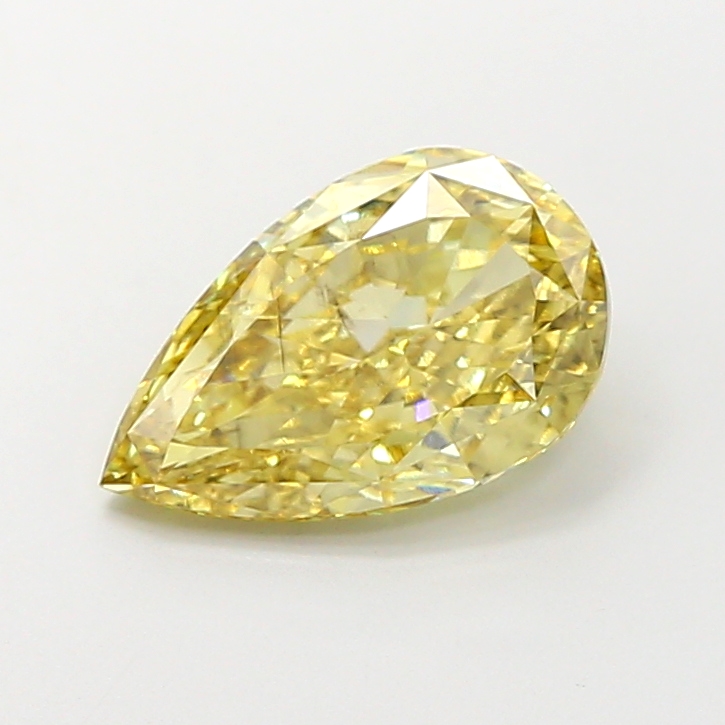 3.00 ct Pear Fancy Light Yellow Lab-Grown Diamond