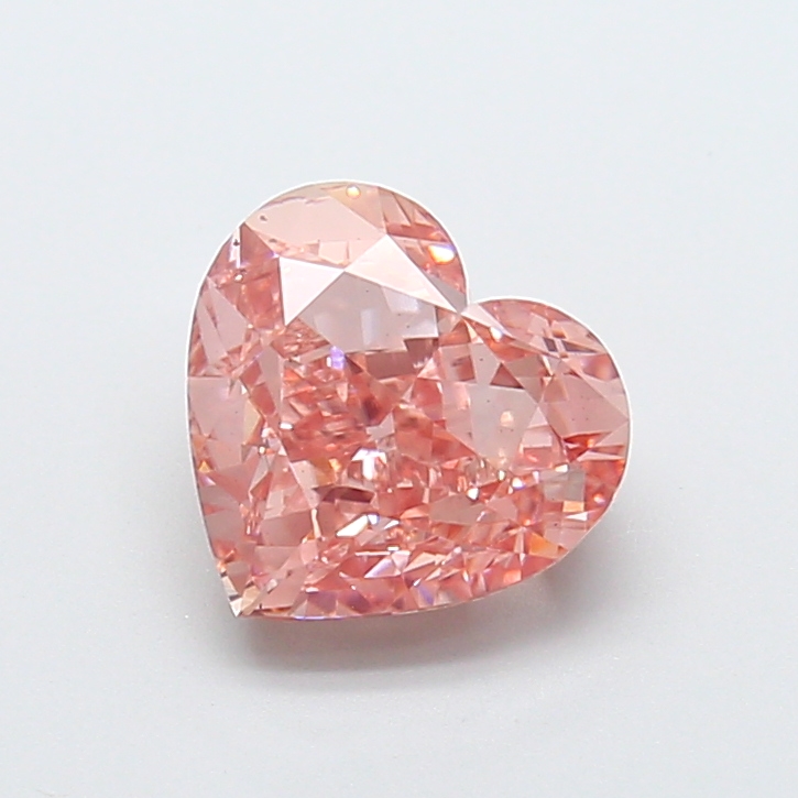 2.84 ct Pink (Intense) VS1 Heart Modified lab-grown diamond
