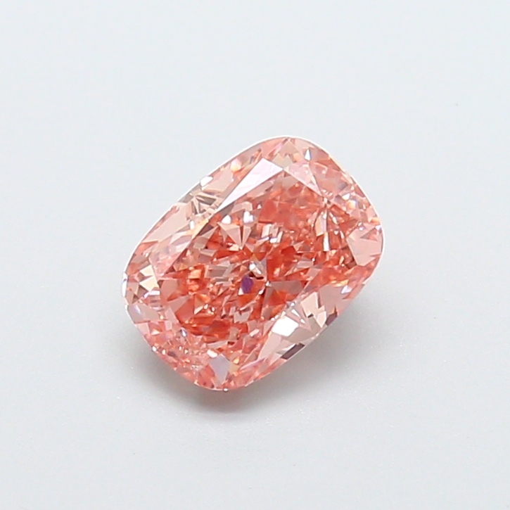 1.52 ct Orange (Vivid) VS1 Cushion lab-grown diamond