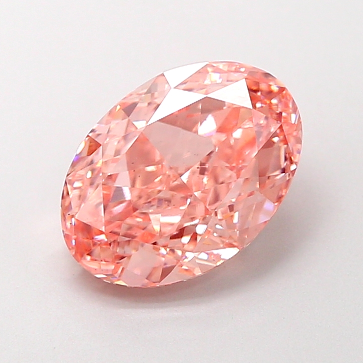 2.47 ct Pink (Intense) VS1 Oval Modified lab-grown diamond