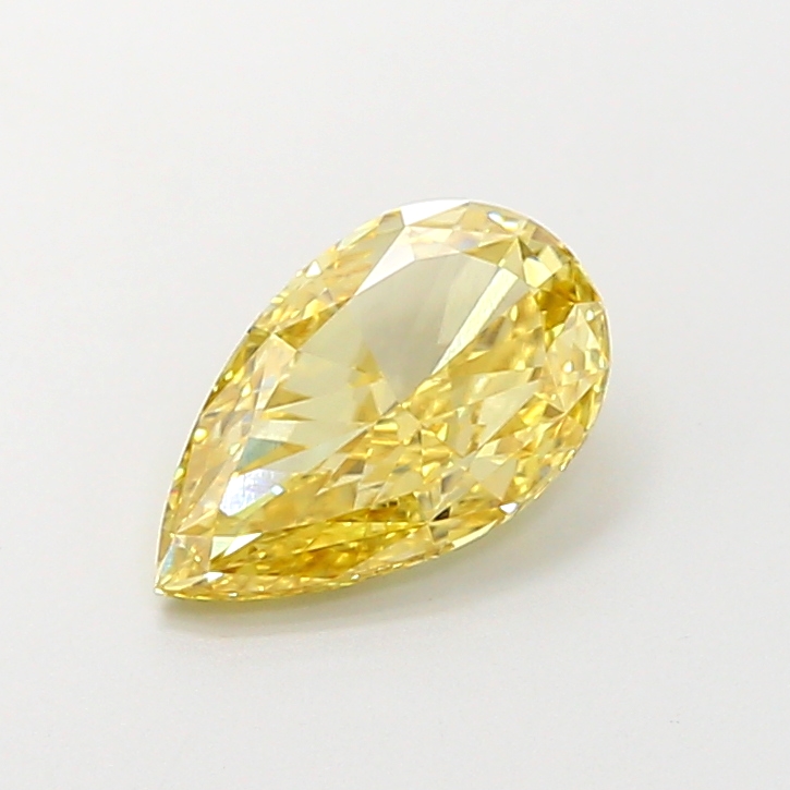 2.01 ct Pear Fancy Intense Yellow Lab-Grown Diamond