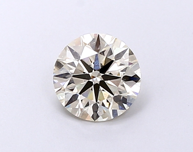 Actual 1.05 carat Intense Greenish Blue Round lab-grown diamond