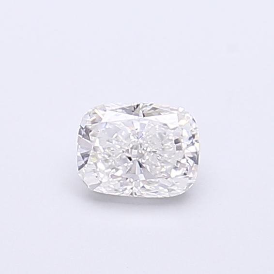 Actual 0.32 carat E Cushion lab-grown diamond