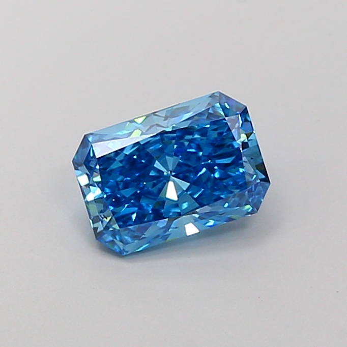 1.03 ct Radiant Fancy Vivid Blue Lab-Grown Diamond