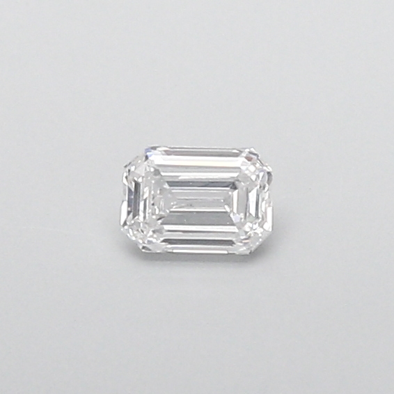 Actual 0.27 carat D Emerald lab-grown diamond