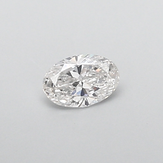 Actual 0.29 carat F Oval lab-grown diamond