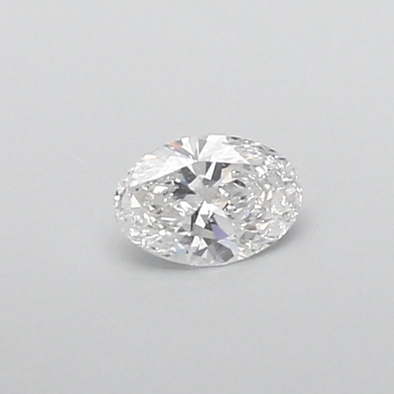 Actual 0.3 carat E Oval lab-grown diamond