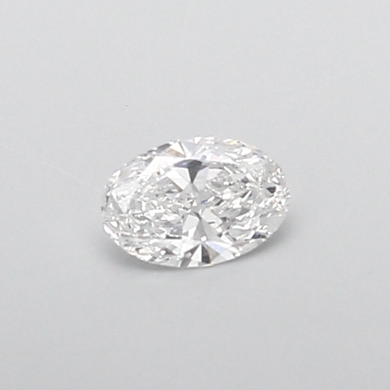 Actual 0.3 carat E Oval lab-grown diamond