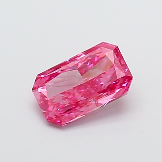 0.85 ct Radiant Fancy Vivid Pink Lab-Grown Diamond