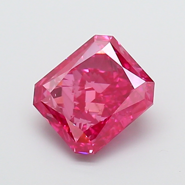 2.50 ct Radiant Fancy Vivid Pink Lab-Grown Diamond