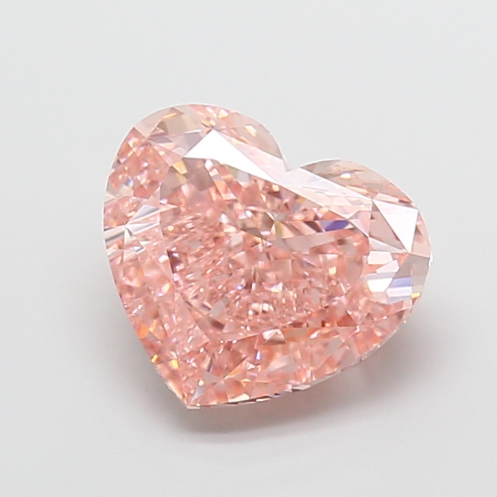 5.02 ct Heart Fancy Vivid Pink Lab-Grown Diamond